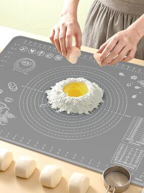 Silicone Baking Mat 24" x 16" Extra Thick Non-stick Pastry Mat with Measurements